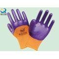 Polyester Shell Nitrile Coated Safety Work Gloves (N6011)